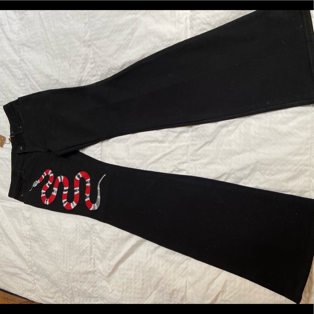 Gucci bell bottom black jeans